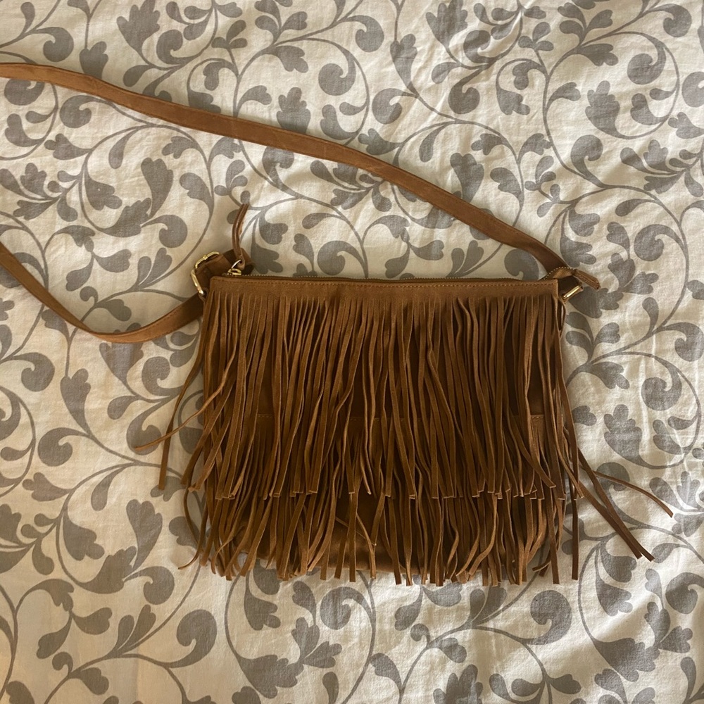 Hippie boho fringe bag